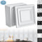 XINZI 3D Wandpaneele PVC Wandverkleidung Wanddeko 50x50 cm, 48 Stück 3D Wandplatten Wall Panels Gaming Wandpaneele, Deckenplatten Wall Deko Panel für Deckenpaneele Wand Panels, Schicht Weiß, 12m²