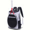 KINGSLONG Tennisrucksack - 25L Große Unisex Tennis Rucksack für Damen Herren und Kinder Pickleball-Tasche Badminton Sporttaschen für Tennistasche mit Schuhfach (Schwarz & weiß)