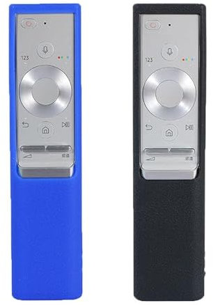 2 Pezzi Custodia Telecomando Compatibile con Samsung 2023 BN59-01432A / BN59-01432J, Custodia Protettiva Compatibile con Samsung Smart Solar Cell Custodia in Silicone Antiurto con Cordino (Set C)