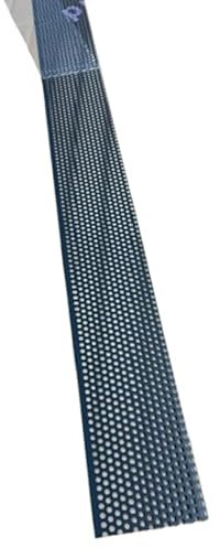 Generisch Aluminium Lochblech Streifen 2 m breit, 0,8 mm stark, anthrazit RAL 7016 (einseitig), Lochung ca. 5 mm, gerollt