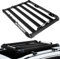 AUTOXBERT Dachkorb 127 x 96cm Universal Dachgepäckträger Auto Dachbox Gepäckträger aus Aluminium Maximale Gewichtskapazität 150kg/330lbs für Camping Grillen Autoreisen