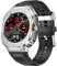 Miimall Correa con Funda compatible con Samsung Galaxy Watch Ultra 47mm para Hombre y Mujer, Metal Carcasa con Hebilla Metálica, Pulsera de Silicona Suave y Ajustable para Galaxy Watch Ultra-Plateado
