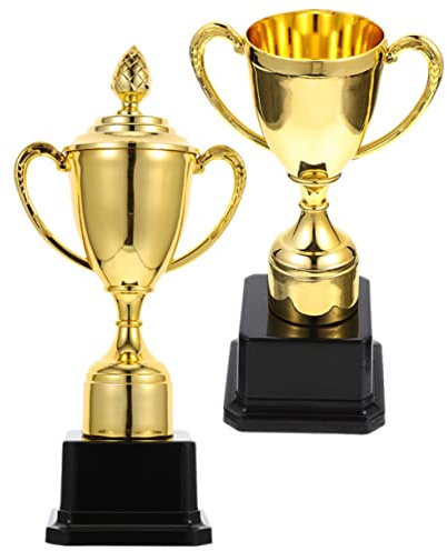 BESPORTBLE 2stücke Junge Mädchen Trophäe Siegertrophäe Preistrophäe Für Spiele Partygeschenke Wettkampftrophäen Turniertrophäentrophäen Belohnungsgeschenke