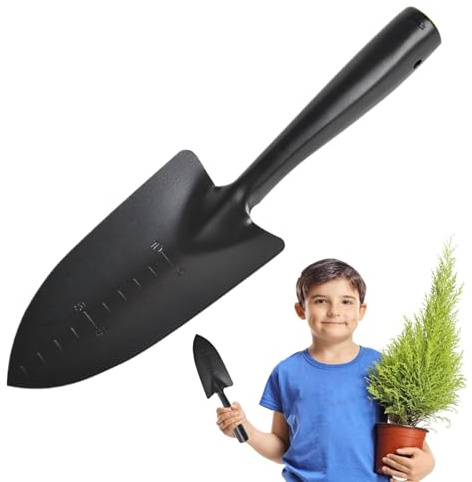 Pala de jardín – Pala de mano robusta, pala de metal pequeña | Práctica pala de , herramienta de jardín duradera, práctica pala de jardín para macizos de flores, balcón, jardinera, exterior