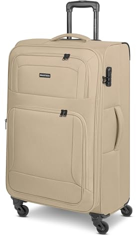 SMARTBOX valigia grande morbida 78 cm trolley XL da stiva espandibile 4 ruote con lucchetto leggera 3,6 kg Edition 04