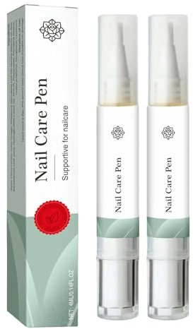 The Original Nail Care Pen Funguswith Tea Tree Oil and Aloe Vera, Nail Oil Nail Strengthener and Nail Hardener for Damaged Nails, 4ml (2 PCS)