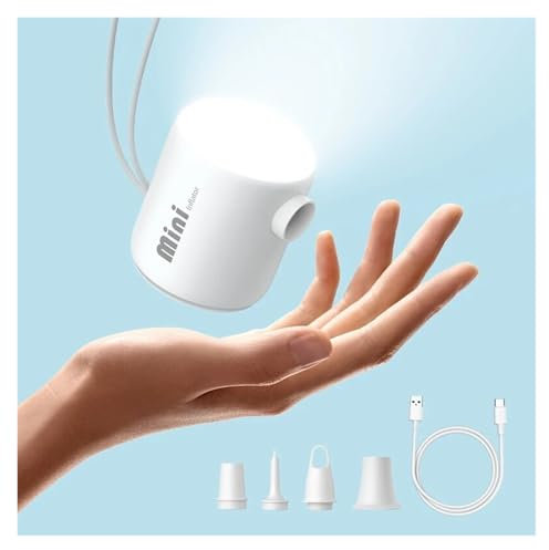 Mini Bomba de Aire portátil, inflador eléctrico for colchones de Aire, inflar y desinflar.,Fuerte Poder