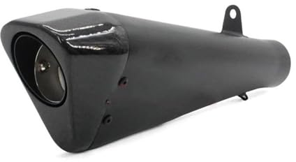 58 Mm Motorrad-Auspuffrohr Für Suzuki GSXR1300 Für S1000RR, Modifiziertes Auspuffrohr, Schalldämpfer Mit DB-Killer Auspuff A Zubehörset(SCHWARZ)