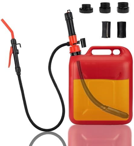 BOPELMALLS Electric Petrol Can Pump,Battery Fuel Transfer Pump up to 3GPM | Portable Petrol Siphon Pump for Gasoline Water Fuel Petrol Diesel,Battery Powered,for Car Boat RV Water Tanks Fuel Cans