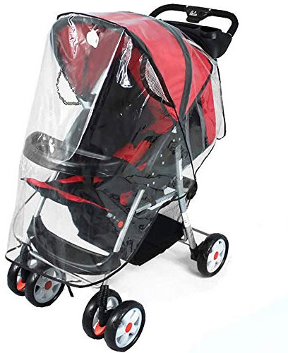 Infreecs Habillage Pluie pour Poussette, Habillage Pluie Cosy Confort Capote de Protection Imperméable Contre la Pluie et Vent Universel pour Landaus de Bebe