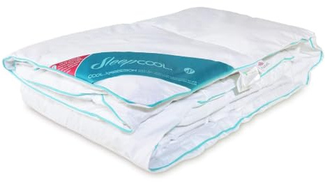 Temperaturregulierende, Bettdecke 155cmx220cm (490g Füllgewicht) - COOL.XPRESSION - Klima- und Feuchtigkeitsregulierend | Leichte Bettdecke | Atmungsaktiv | Ideal für den Sommer - Nicht mehr schwitzen