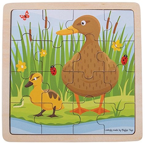 Bigjigs Toys Ente und Küken Puzzle