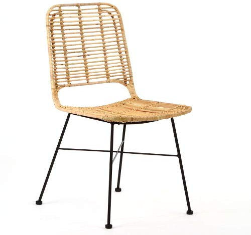 Lycce Rattanstuhl Lilly Flechtstuhl Natur Sitzhöhe 45cm