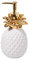 SKL Home by Saturday Knight Ltd. Seifenspender, Ananas, vergoldet, Weiß/Gold