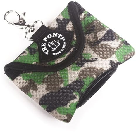 TRE PONTI S.R.L. UNIPERSONALE Hundekotbeuteltasche Grün Camouflage Kotbeutelspender Hundetüten