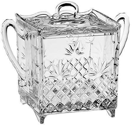 CRISTALICA Keksdose Glasdose Baroque Imperia Höhe 25,5cm