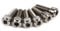 Keenso 6Pcs Bike Stem Bolts Screw with Washers, M5 X 18mm Titanium Bicycle Disc Brake Caliper Screw Bolts for Road Bike Mountain Bike (titanium)