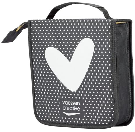 Vaessen Creative Aufbewahrungsmappe ohne inhalt, 25 x 25 x 8 cm, schwarz
