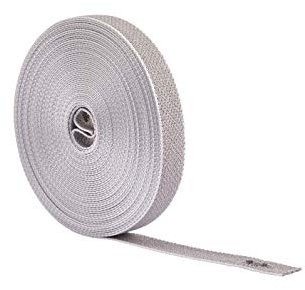 Rollladengurtband 23 mm, 6m Rolle, grau (Gurtband 23 mm Breite, 12m Länge)