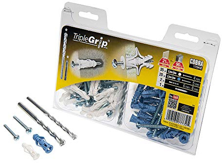 Cobra TripleGrip Universal-Wandbefestigung für Gipskartonplatten