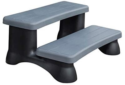 Wellis WelliStep Einstiegshilfe Whirlpooltreppe Einstiegstreppe Treppe für Whirlpool Grau