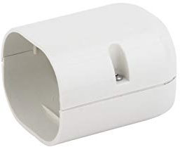 HVAC Premium ABS Kunststoff Deko Line Set Abdeckung Buchse für Ductless Mini Split Klimaanlagen - Rohrabdeckung - 10,2 cm - Off White