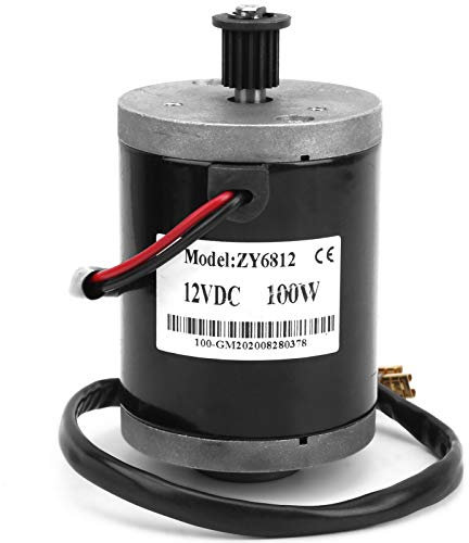 Gebürsteter E-Scootermotor, Bürstenmotor 12 V 100 W mit Elektromotor mit Riemenscheibe 384 für Elektroroller