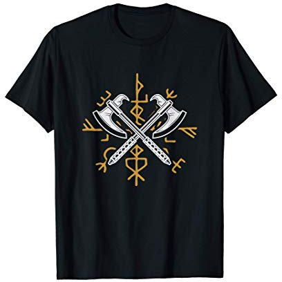 Odin Axt Nordische Mythologie Geschenk Wikinger T-Shirt
