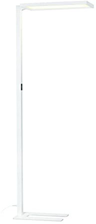 SLV WORKLIGHT |Stehleuchte, LED Innen-Beleuchtung, Bürobeleuchtung, Homeoffice-Leuchte, Lese-Lampe | 4000K, 79W, 7600lm, Weiß