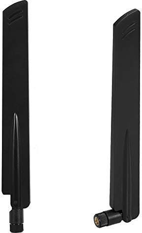 Antena 4G LTE, Antena Wifi de Banda Completa Conector Sma Macho 25Dbi Amplificador de Señal de Antena de Alta Ganancia, Antenas de Red Informática para Tarjeta de Red Inalámbrica de Enrutador Wifi
