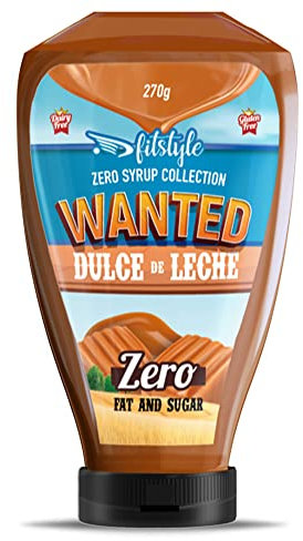 FITstyle Sirope sin azúcar añadido y sin grasa de Dulce de Leche | Topping sin calorias: menos de 7 kcal por ración | Apto para keto | Sin maltitol
