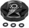 Front Fork Air Chamber Cover, Front Fork Airtight Valve Cover, Bike Air Value Cover, Bicycle Suspension Fork Air Gas Valve Cap Aluminium Alloy for Mountain Bike(Black)