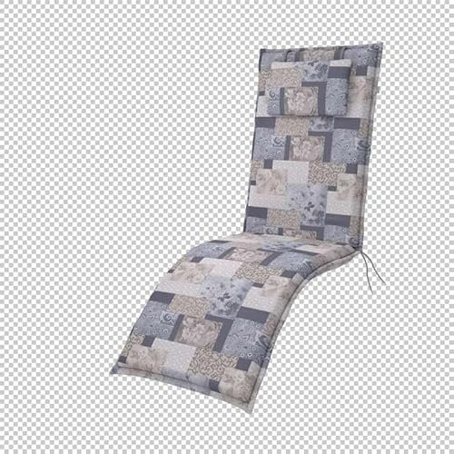 Doppler / Relaxliege Elegant/Gartenliege Auflage/Relaxliege/ca. 170 x 48 x 6 cm/Blumen