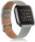 Vancle Kompatibel für Fitbit Versa 2 Armband/Fitbit Versa Armband, Weiches Leder Ersatzarmband für Fitbit Versa/Fitbit Versa 2 Damen Herren (Grau)