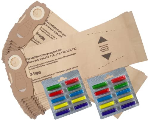 20 Staubsaugerbeutel geeignet Vorwerk Kobold VK 118 119 120 121 122 + 20 Duftstäbchen