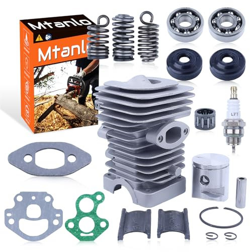 Mtanlo Piston Cylindre 39mm Pour Husqvarna 235 236 240 Tronçonneuse, Joints De Bougie D'allumage, Kit De Piston Cylindrique, Roulement De Manivelle, Joint D'huile, Roulement à Aiguilles
