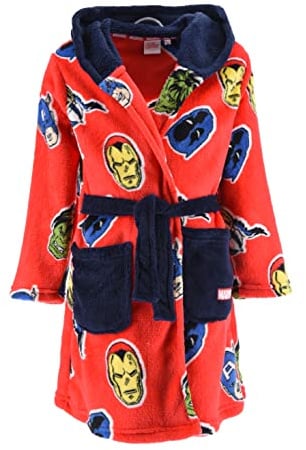 Marvel Avengers Jungen Bademantel (Rot,4 Jahre)