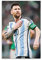 HONGLA Messi Argentinien Fußballer Sport Poster Spieler Poster Kunstdruck Wand Foto Farbe Poster Hängendes Bild Familie Dekor 40 x 60 cm