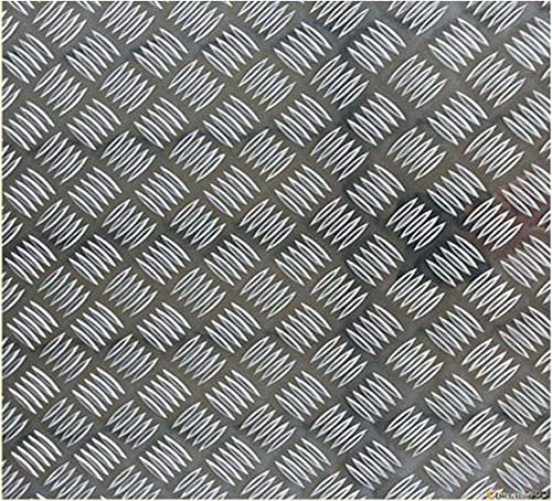 ZOENAE Tread Plate Aluminium 3mm Sheet - 300 X 300mm/400x400mm, Suitable For Ramps, Kickplates(1Pcs) (Size : 400 * 400 * 3mm)