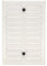 Amig - Rejilla Rectangular de Aluminio - Rejillas de ventilación para salida de aire - Ideal para techo de cocina y baño - Medidas: 170 X 200 MM - Color: Blanco