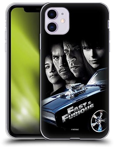 Head Case Designs Funda de gel suave con licencia oficial de Fast & Furious Franchise 2009 Movie Key Art compatible con Apple iPhone 11
