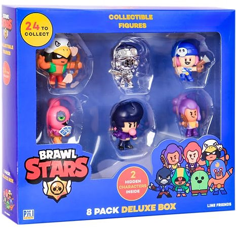 Brawl Stars Collectible Figures - 8 Pack Deluxe Box