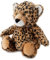 Warmies - Microwave Hot Water Bottle with Plush Cover - Brown Leopard