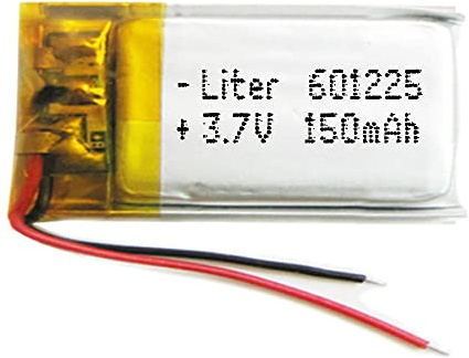 Batterie 601225 LiPo 3.7V 150mAh 0.555Wh 1S 5C Liter Energy Battery pour l'électronique Rechargeable Téléphone Portable Smartwatch GPS - Ne Convient Pas à la Radiocommande 27x12x6mm (150mAh|601225)