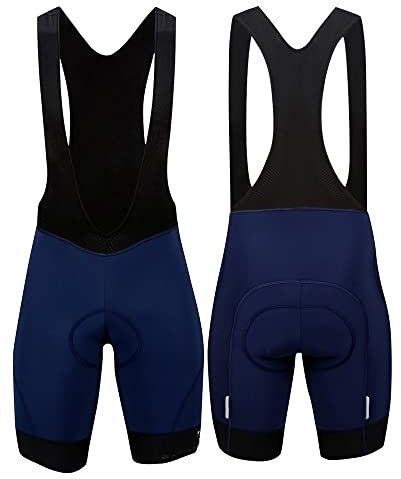 Salopette Ciclismo Pantaloni estivi in bicicletta da uomo Pantaloni estivi gel bici corta biciclette for biciclette traspirabili pantaloni ciclistici da uomo sotto usura ( Color : Deep Blue , Size : L