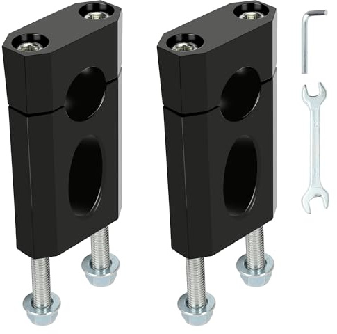 CILOYU Mini Bike Handlebar Risers 7/8 22mm Handlebar Mount Clamp Riser for Coleman BT200X CT200U-EX Trailmaster MB200 Mega Moto 80 105 Razor MX650 Apollo SSR 110 125cc Dirt Pit Bike Motorcycle Parts