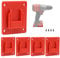 5 Packs Tool Holder Compatible with Dewalt 18V & Milwaukee M18 Tools Wall Mount Storage Rack Drill Tools Fixing Bracket on Wall Bench with Screws