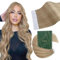 Ugeat Invisible Tape in Extensions Blond 50cm Echthaar Extensions Tape Goldbraun mit Hellblond Haarverlängerung Echthaar 20 Stück 50 G für Hochzeit #16/22