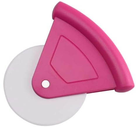 Pizza Wheels Cutter, Plastic Pizza Cutter Wheel Cake Bread Cutting Tool Bakeware for Kitchen (Pink)