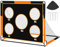 Gofady Porta da Calcio per Bambini, 2 in 1, Porte da Calcio Pop Up con 5 Sparare e Borsa per il Trasporto, Rete da Calcio per Giardino Interni ed Esterni(1.2M/1.5M) (Arancione, 150 * 120 * 120CM)